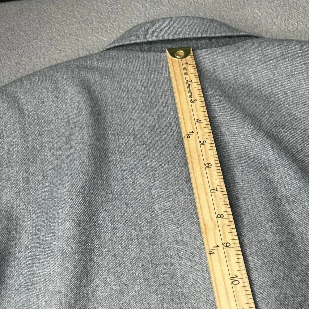 Lauren Ralph Lauren Blazer Mens 40R Gray Wool Blend Two Button Sport Coat